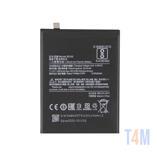 Bateria Xiaomi Mi A2 BN36 2910mAh
